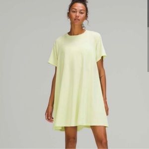 Lululemon All Yours Tee Dress in Crispin Green
